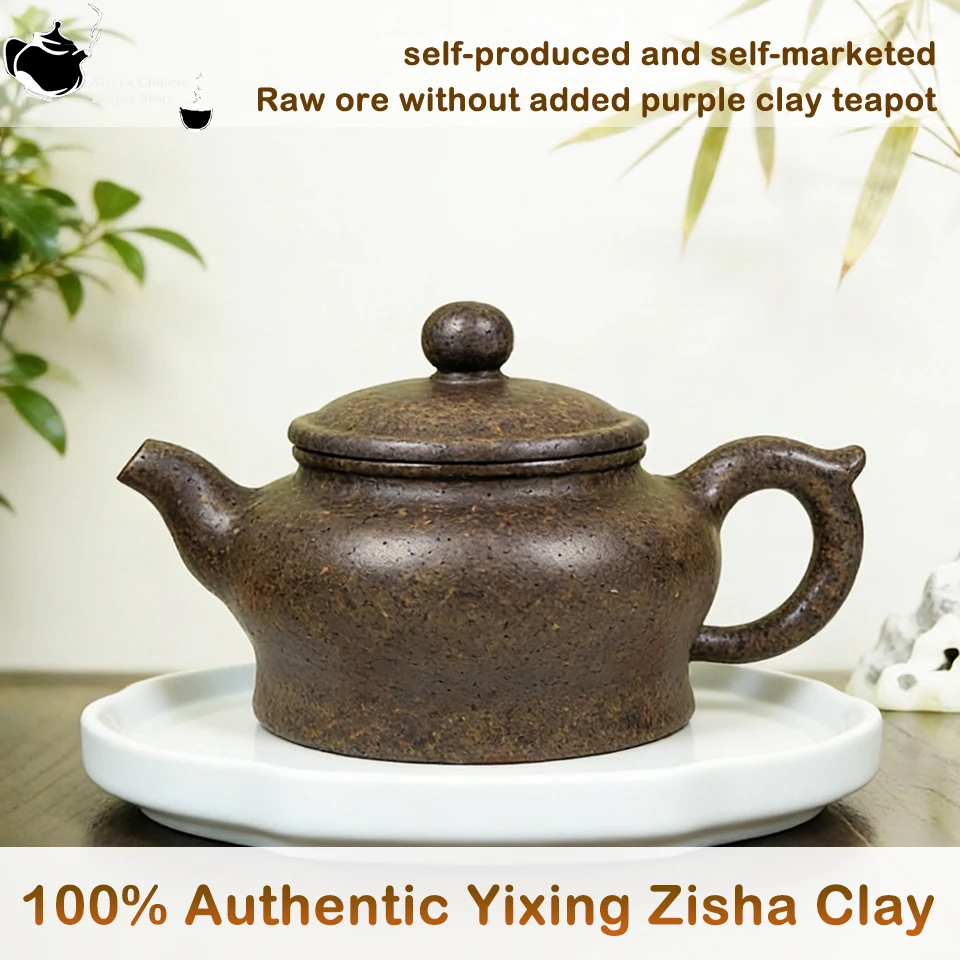 

100% Authentic Yixing Zisha Clay Chinese Traditional HandmadeYixing Purple Sand Tea Pot Elegant Tea Maker for Home, Office, Gift