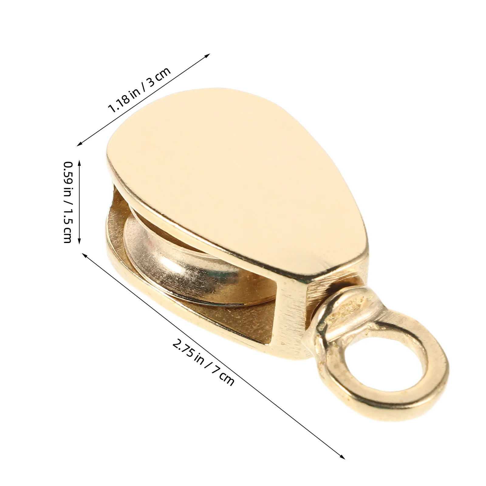 Brass Swivel Pulley for Boats Flagpoles Sailboats Yachts Marine Hardware Smooth Operation Flag Raising Flagpole Hardware Rope