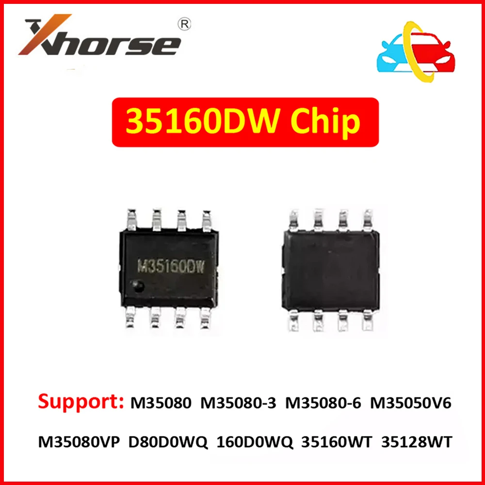 

Xhorse 35160DW 35160 DW Chip Reject Red Dot No Need Simulator Work with VVDI Prog Key Programmer Support M35080 M35050V6 35128WT