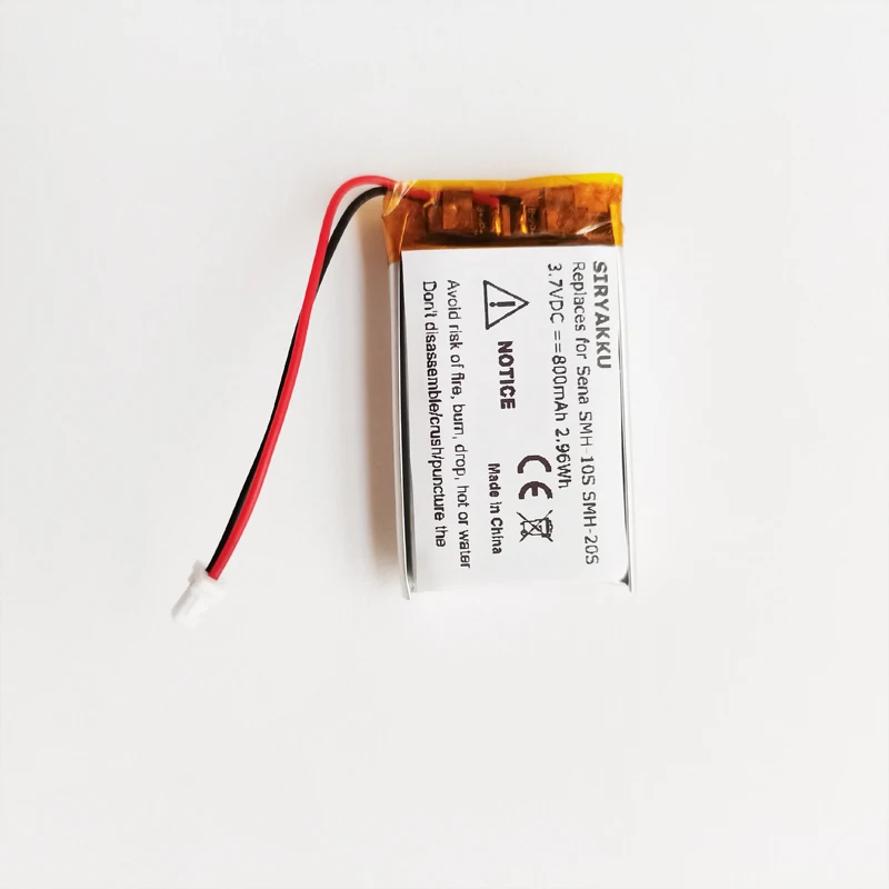 3.7V 650mAH YP802542P lipo replacement battery for Sena SMH-10S SMH-20S WTS headset