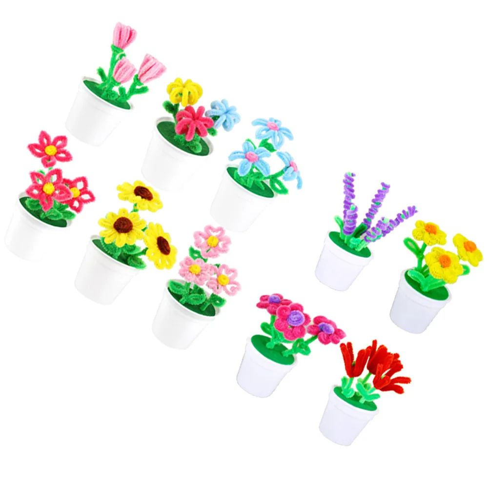 مجموعة أوعية زهور مكونة من 4 قطع للأطفال، متينة وعملية وعملية لعيد الأم والذكرى السنوية وتاريخ عيد الحب والنشاط الحرفي #2