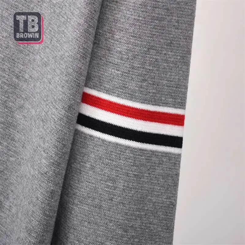 Maglione lavorato a maglia da uomo TB autunno inverno moda di lusso cappotto Casual in lana Thom Pullover a 4 Bar a righe