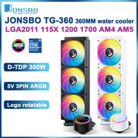 JONSBO TG-360 Black/White CPU Liquid Cooler 5V/3PIN ARGB Fan Water Cooling Radiator For LGA2011 115X 1200 1700 AM4 AM5