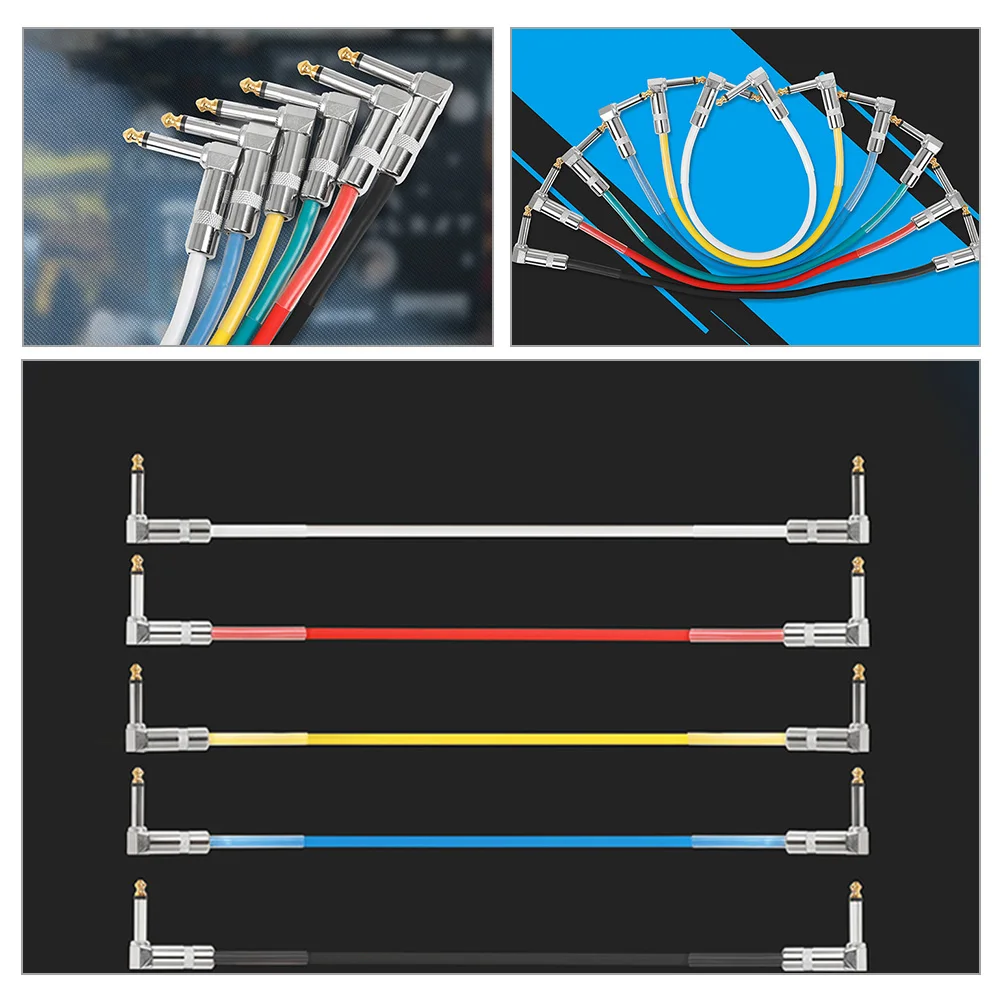 

Electric Guitar Cable 6.35Mm Cord High-Fidelity Instrument For Pedal Amp Anti-Interference Stable Durable Pvc Copper