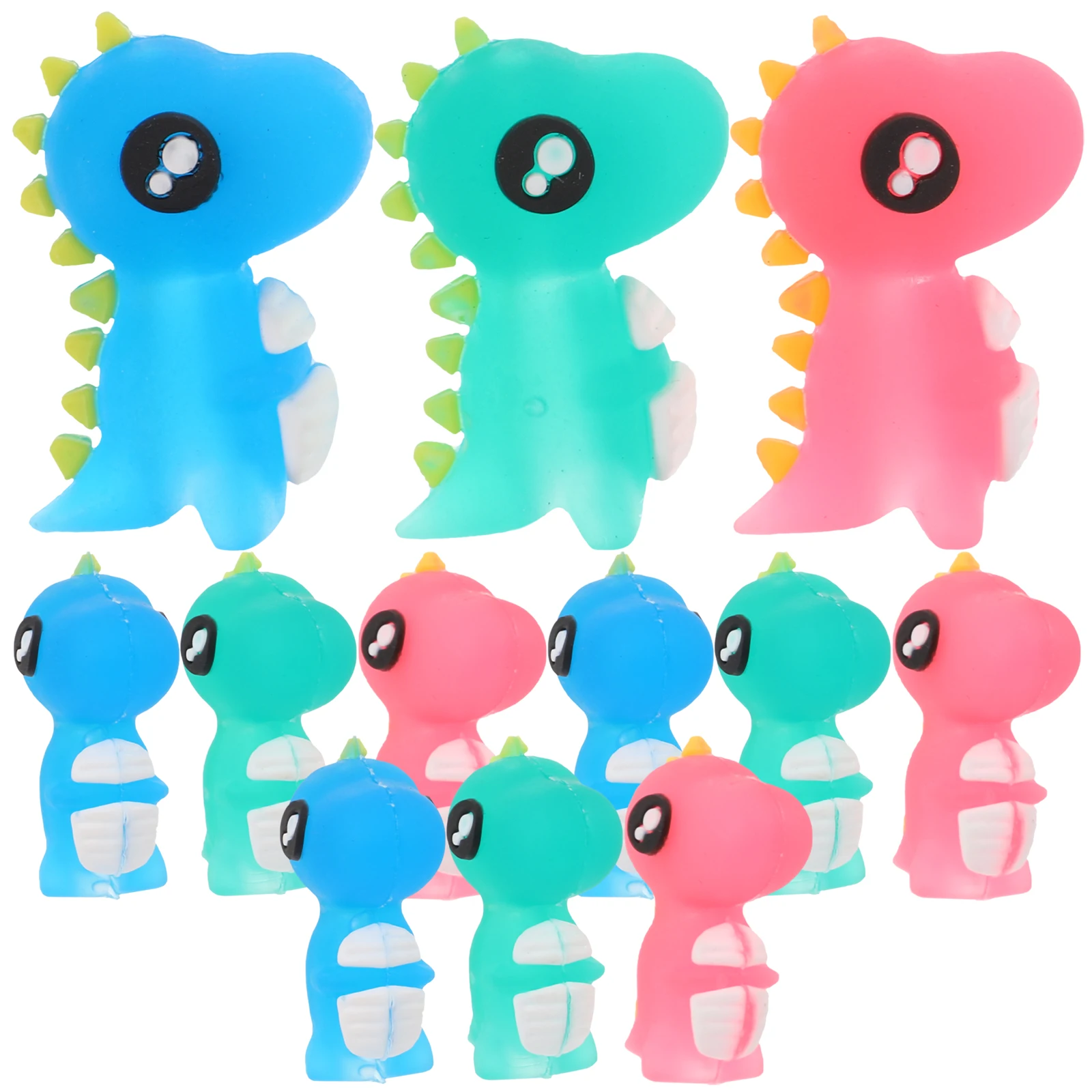 12Pcs Cute Children'S Pen Sleeve Cartoon Silicone Anti-Break Refill Pupils' Pencil Protective Cap Pencil Dinosaur Cap Extender