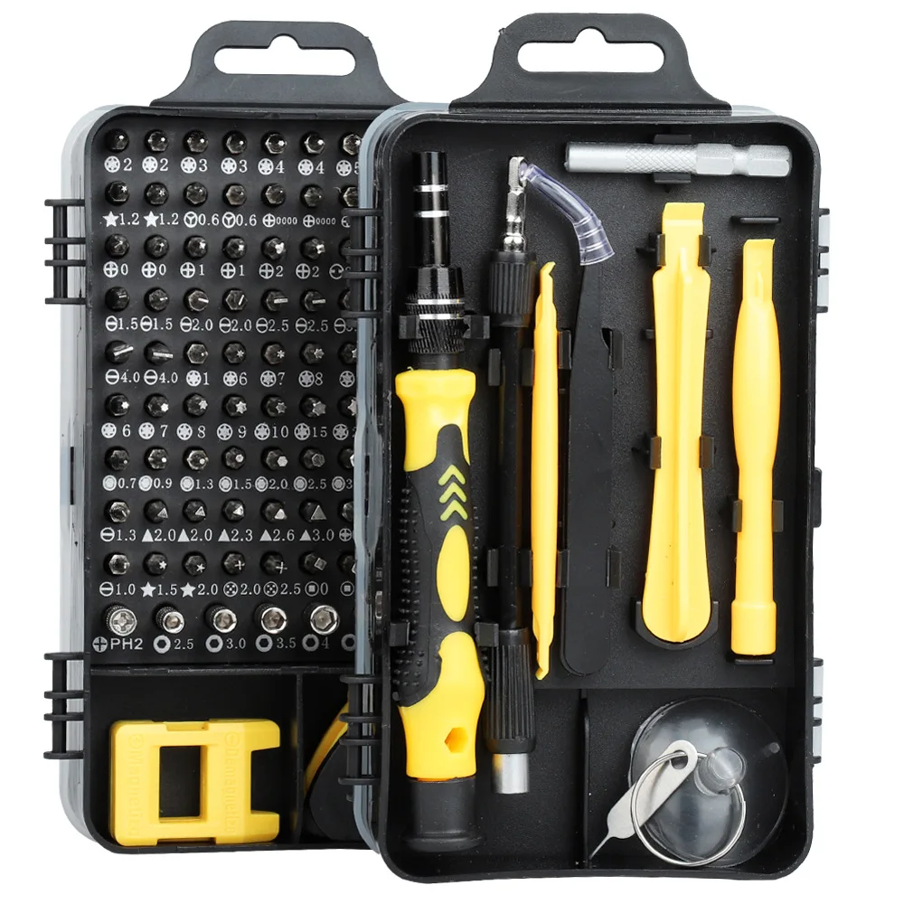 115 in 1  Professional Multi Bit Screwdriver Set Laptop Computer Computer PC Mobile Phone Device DIY Repair Tool Kit