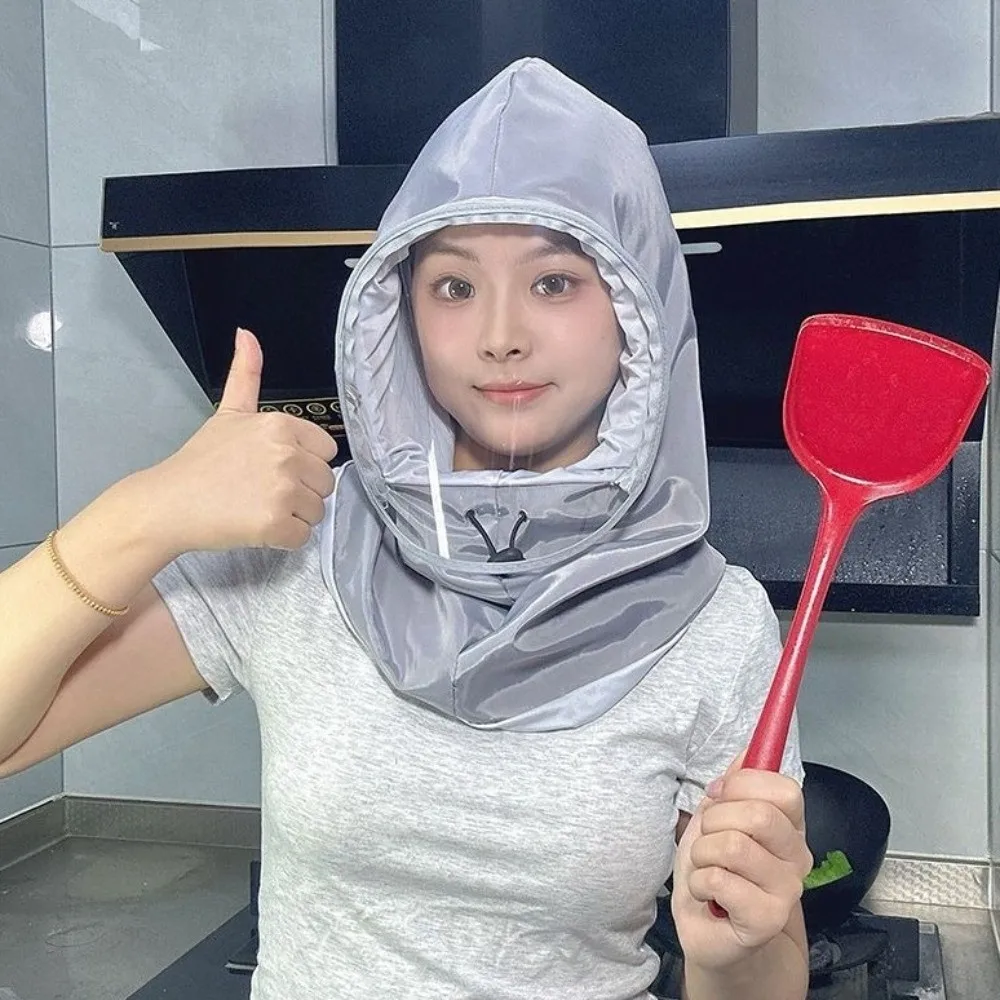 Splash Resistant Protective Mask Saliva-Proof Dust Proof Head Mounted Mask Polyester Anti Oil Splash Kitchen Hat Kitchen Cooking