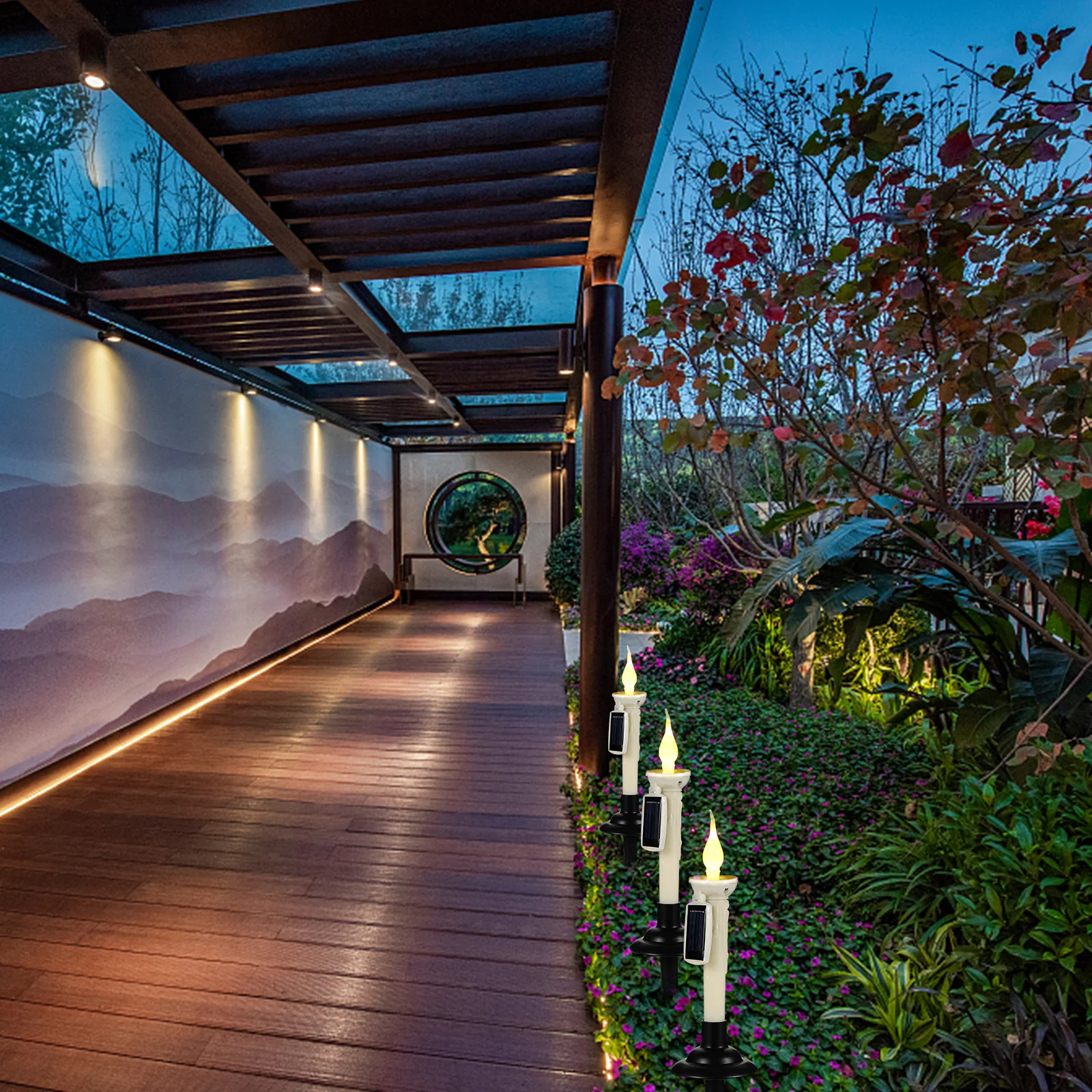 الشمسية LED شكل الأرض إدراج مصباح في الهواء الطلق حديقة حديقة حصة ضوء مقاوم للماء توفير الطاقة المناظر الطبيعية مسار الضوء