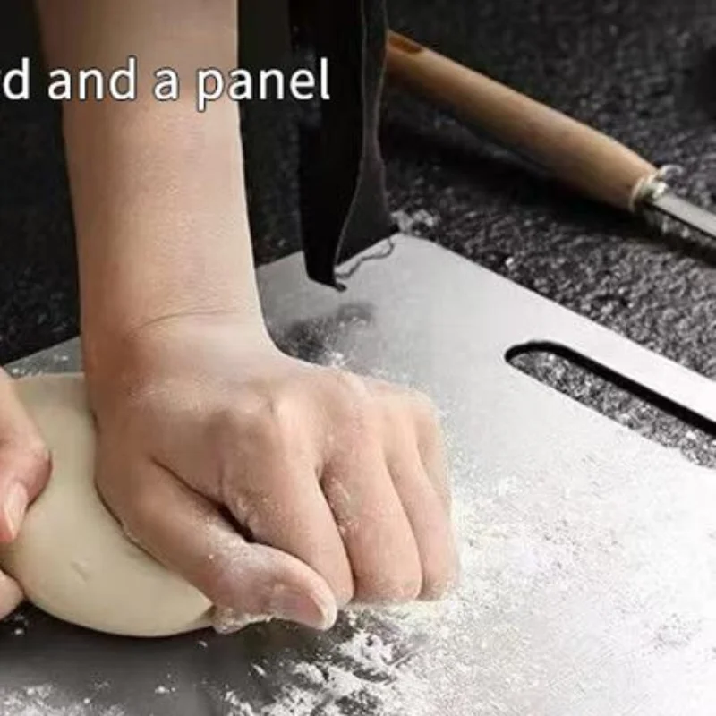 Stainless Steel Double Sided Cutting Boards Are Perfect For Everyday Cooking And Food Preparation In A Home Kitchen