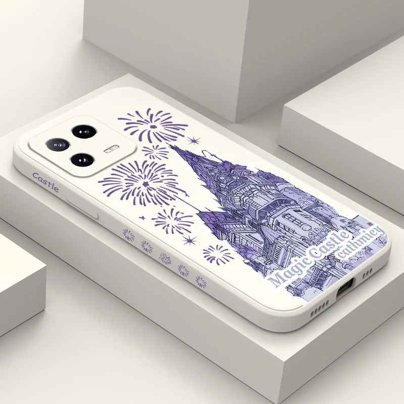 

Magic Castle Phone Case For Xiaomi Mi 14 13 13T 12 12X 12T 12S 11 11T 10 10T 9 9T Pro Lite Liquid Silicone Cover