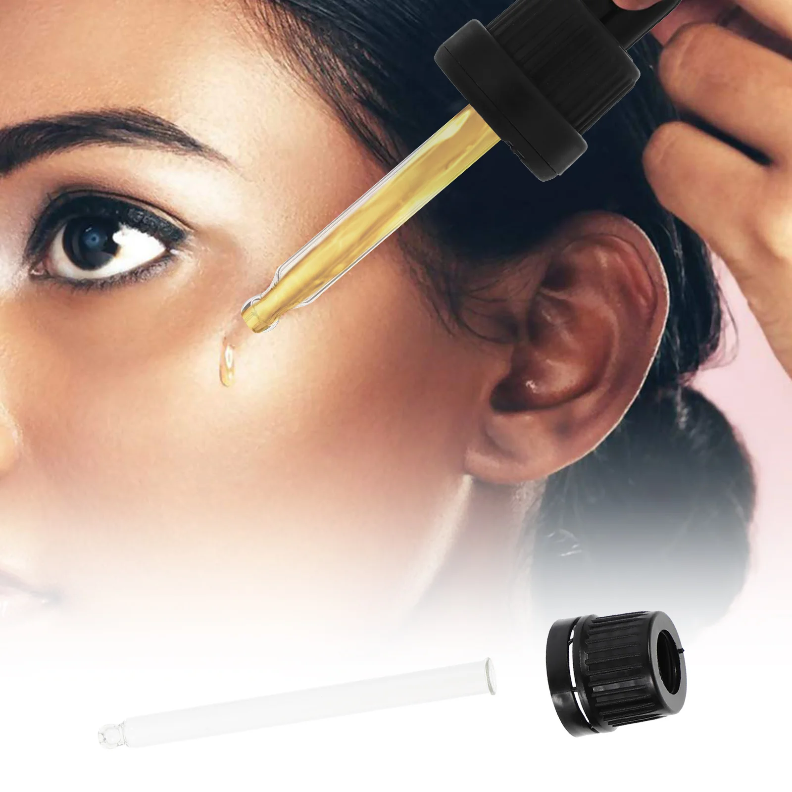 

50 Pcs Pipette Dropper Glass Bottle for Precise Dispensing Tip Oil Droppers Oils Essential