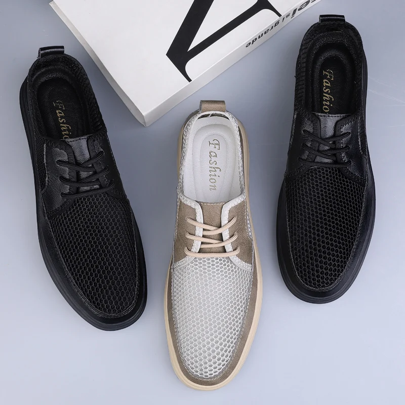 

Мужская летняя повседневная модная обувь с перфорацией, универсальная и стильная