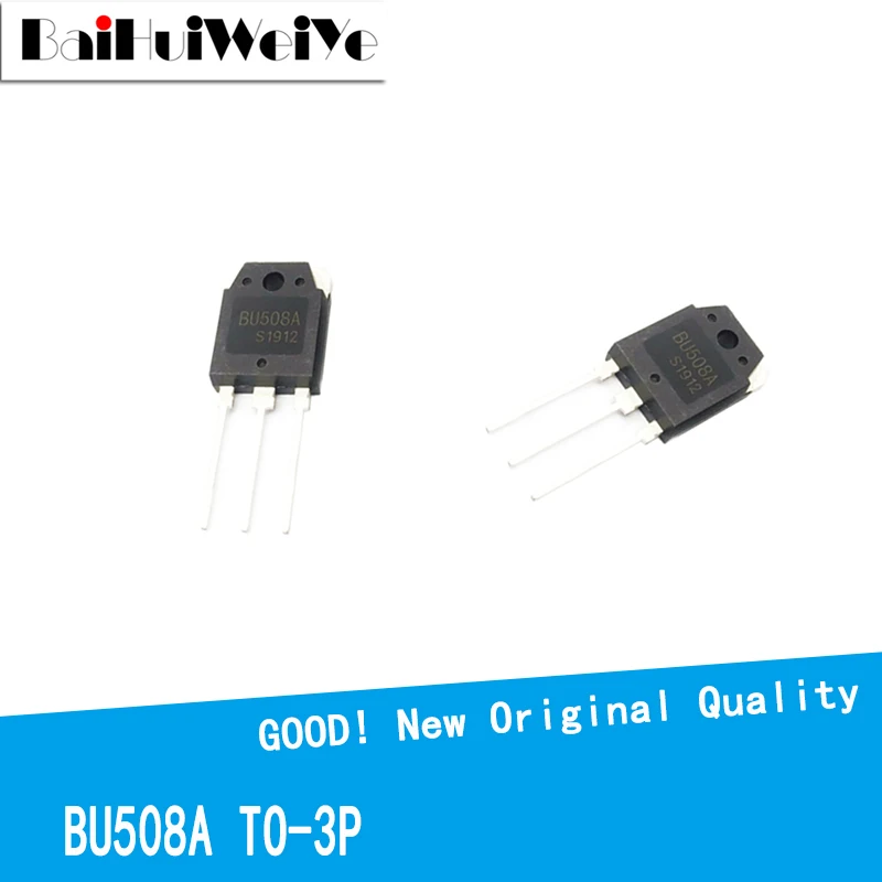 5Pcs/Lot BU508A BU508 8A/1500V/125W TO-3P Audio Power Amplifier Tube New Good Quality Chipse