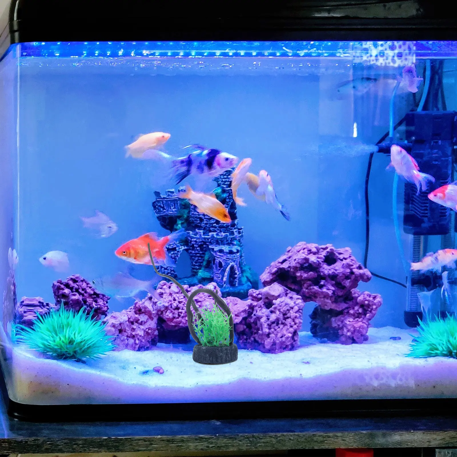 

Realistic Aquarium Decorations Fish Tank Ornaments Large Artificial Plants Turtle Tank Water Safe Easy Install Natural Vivid