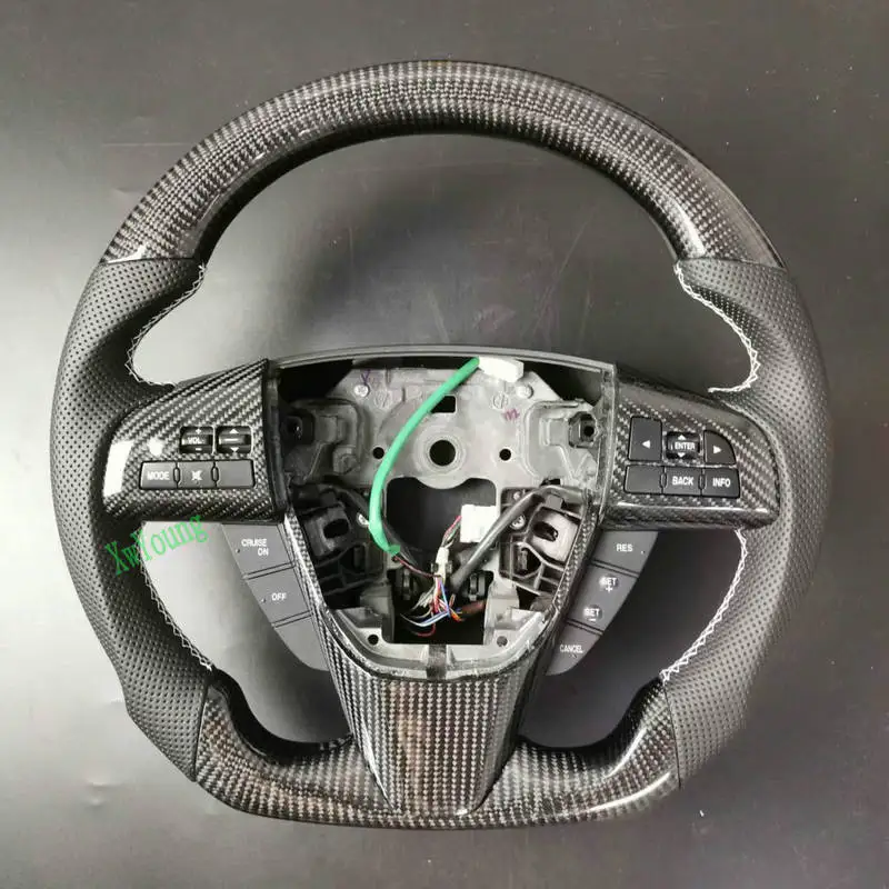 For Mazda CX-7 Cx7 100% Real Carbon Fiber Steering Wheel With Leather