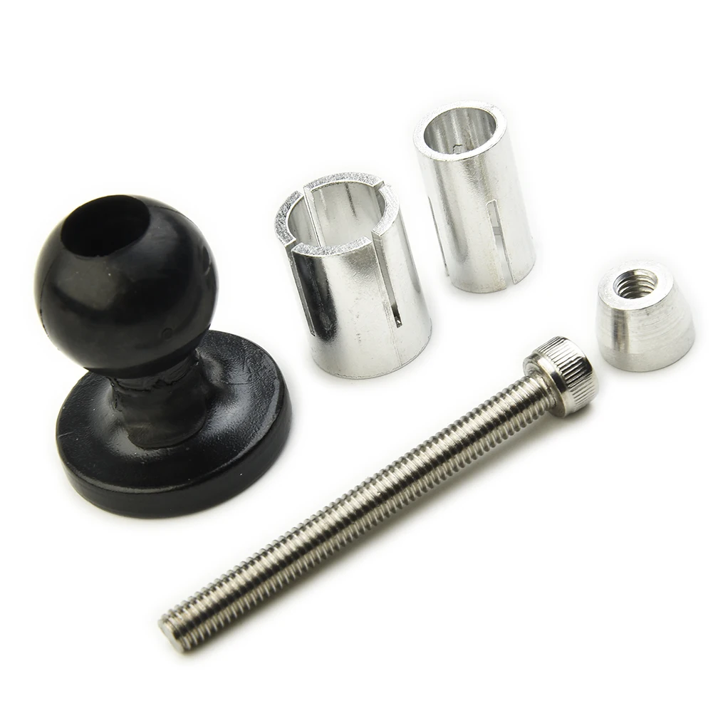 New Useful for durable Ball Head Kit Accessory Black Quality Aluminum Alloy Mount Fork Stem Base Set Motorcycle Bike