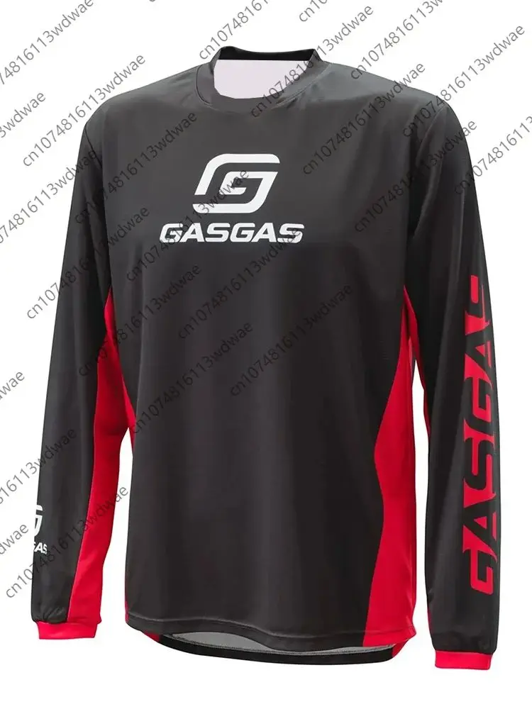 AliExpress GASGAS Men's Motocross Jersey Quick Dry Breathable Summer Short sleeve Motorcycle Tee MX Off-Road Dirt Bike Top Motocross Riders