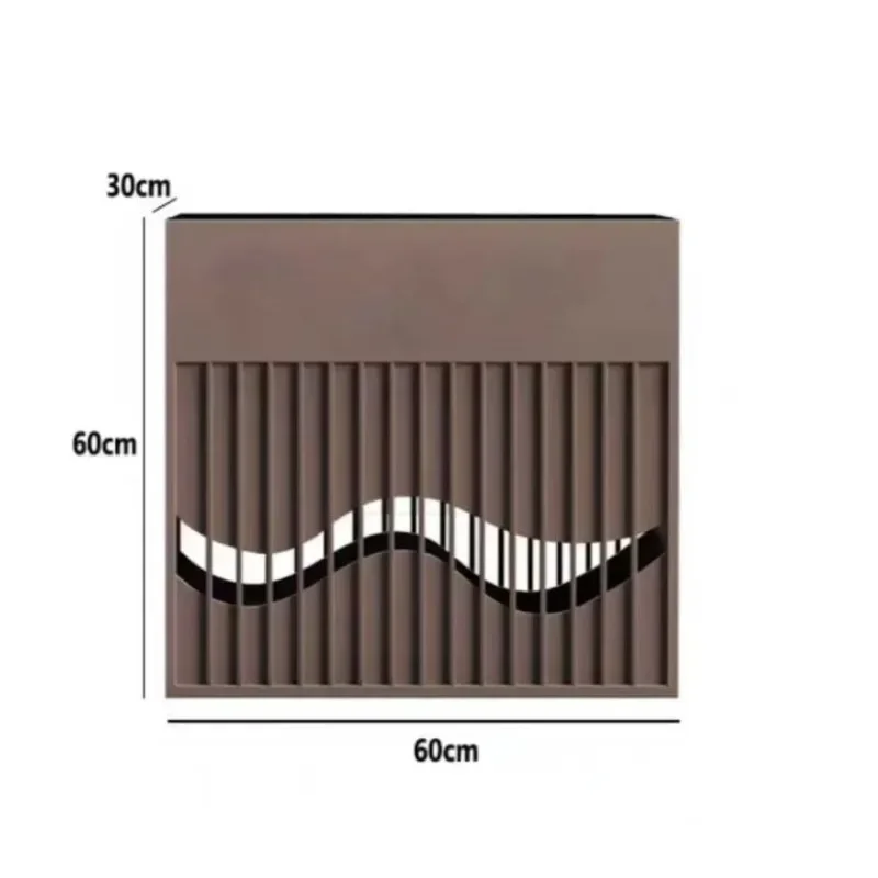 Wholesale outdoor wrought iron stainless steel flower box can be customized combination courtyard park hotel square fence partit