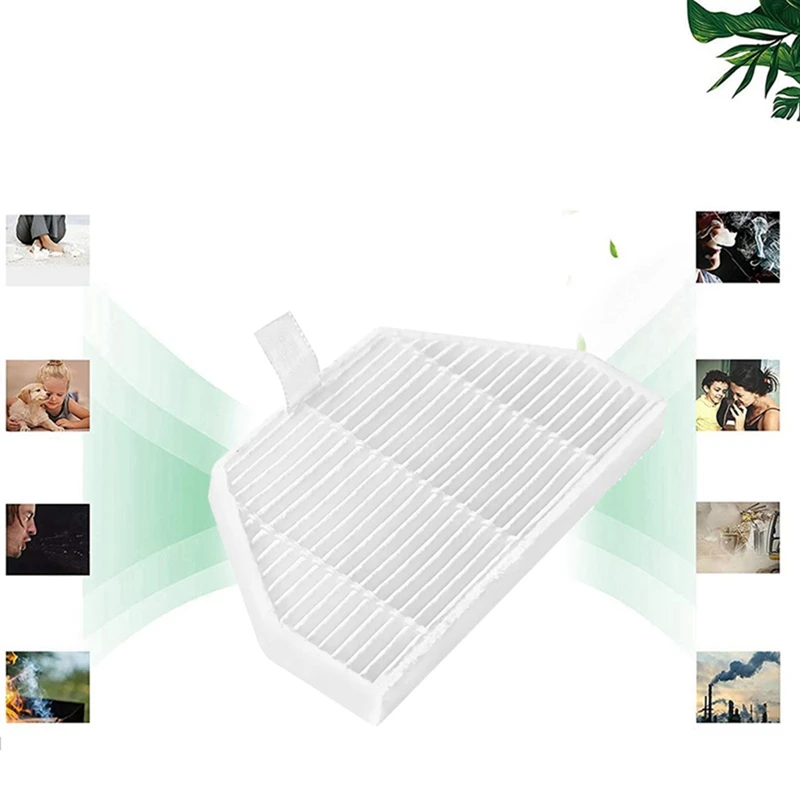 19 peças de reposição para robô aspirador de pó eva sdj06rm acessórios principal escova lateral filtro esfregão pano saco de pó-A99X