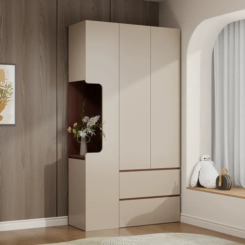 Modern Simple Door to Door Wardrobe Household Bedroom Large Capacity Storage Cabinet Floor to Ceiling Wardrobe