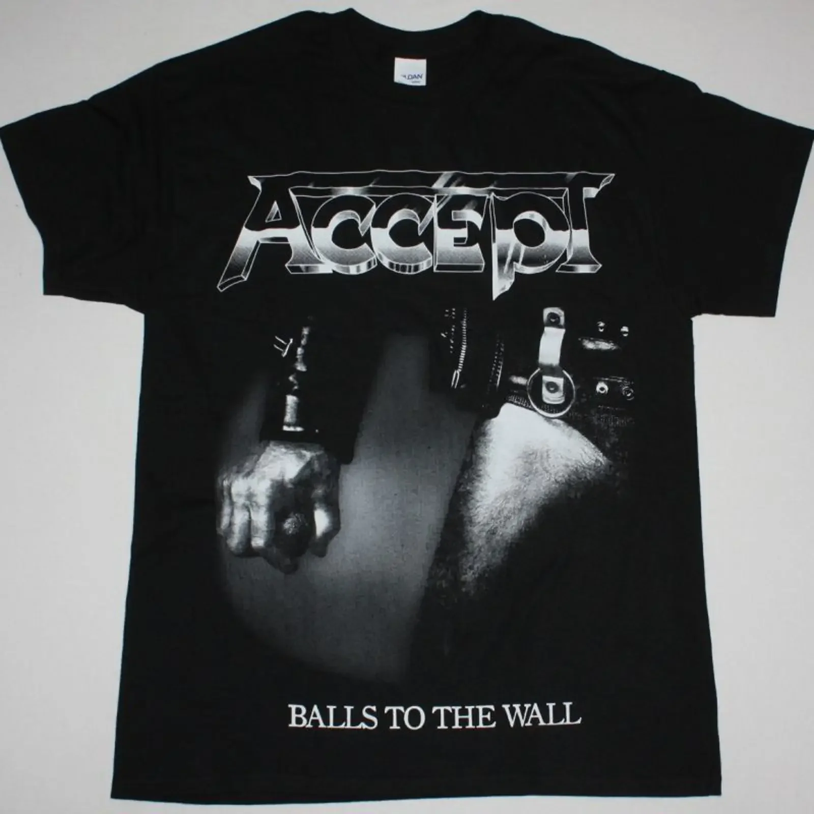 ACCEPT BALLS TO THE WALL 1983 NEW BLACK T SHIRT vintage Washed homme Stretched Soft Stylish Unisex Top For Everyday Wear Casual