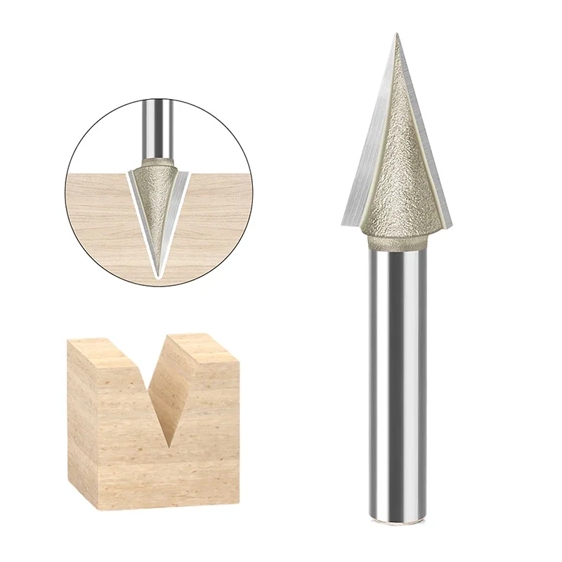 Quality V-Shaped Tungsten Steel 30 Degree CNC Milling Cutter Router Bits for Woodworking