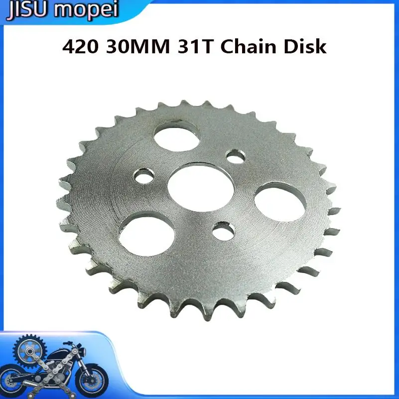 

30MM 31T 420 Chain Sprocket Precision Machining Rustproof Drive Gear Replacement Accessories For Monkey Off Road Mini Motorcycle