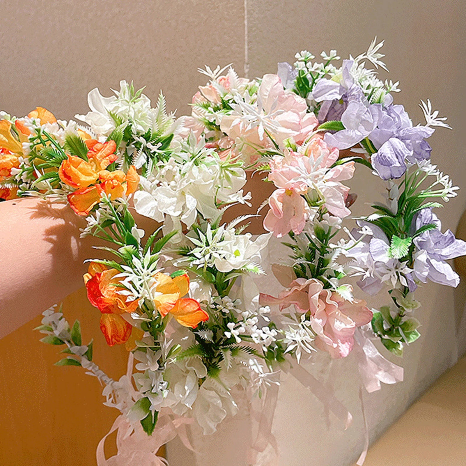 

Fairy Flower Crown Flowers Wreath Crown Headband Girl Floral Garland Wedding Floral Women Hair Accessories Photography Props