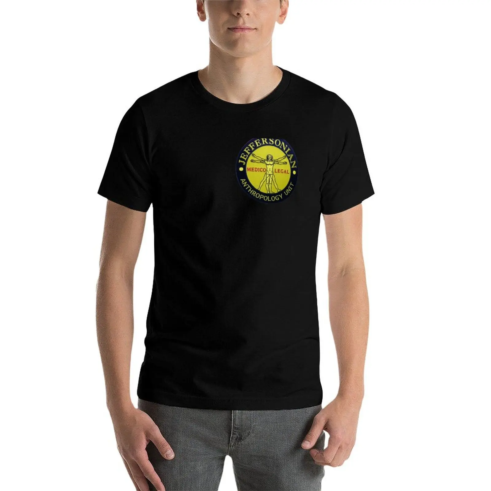 قميص قميص قطن فاخر تي شيرت تي شيرت رجل جيفرسونيا رجل شعار العظام #4