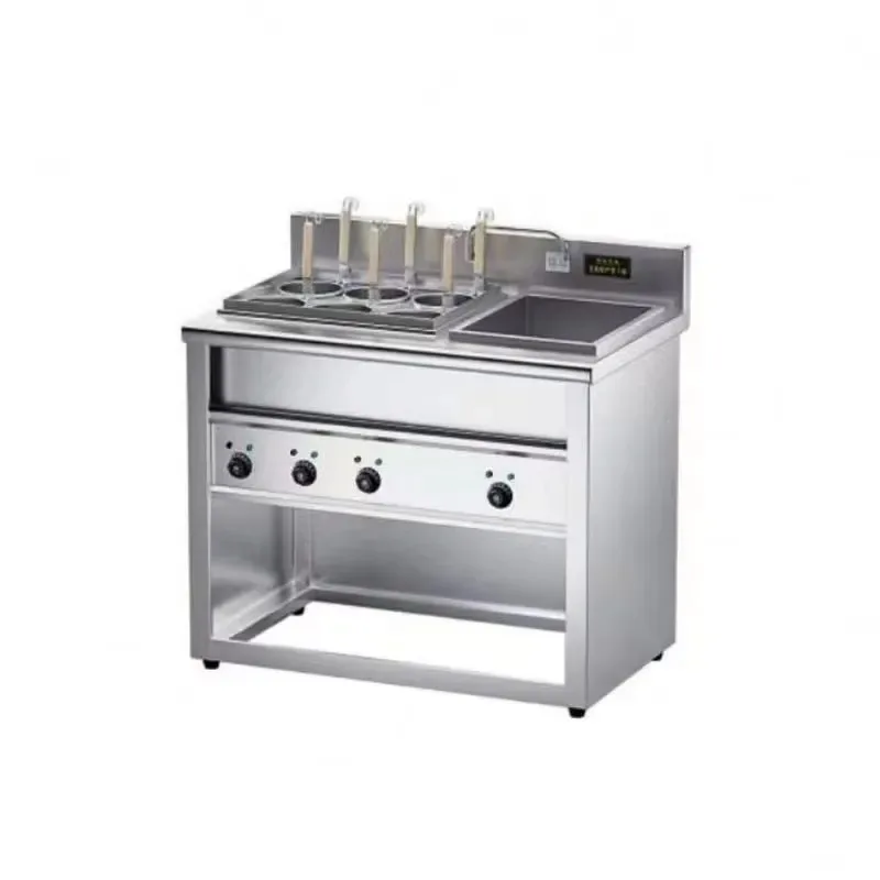 Commercial Gas Noodle Boiler Ramen Cooker Bain Marie 3 Heaters 2KW Professional Kitchen Equipment 101x87x140cm