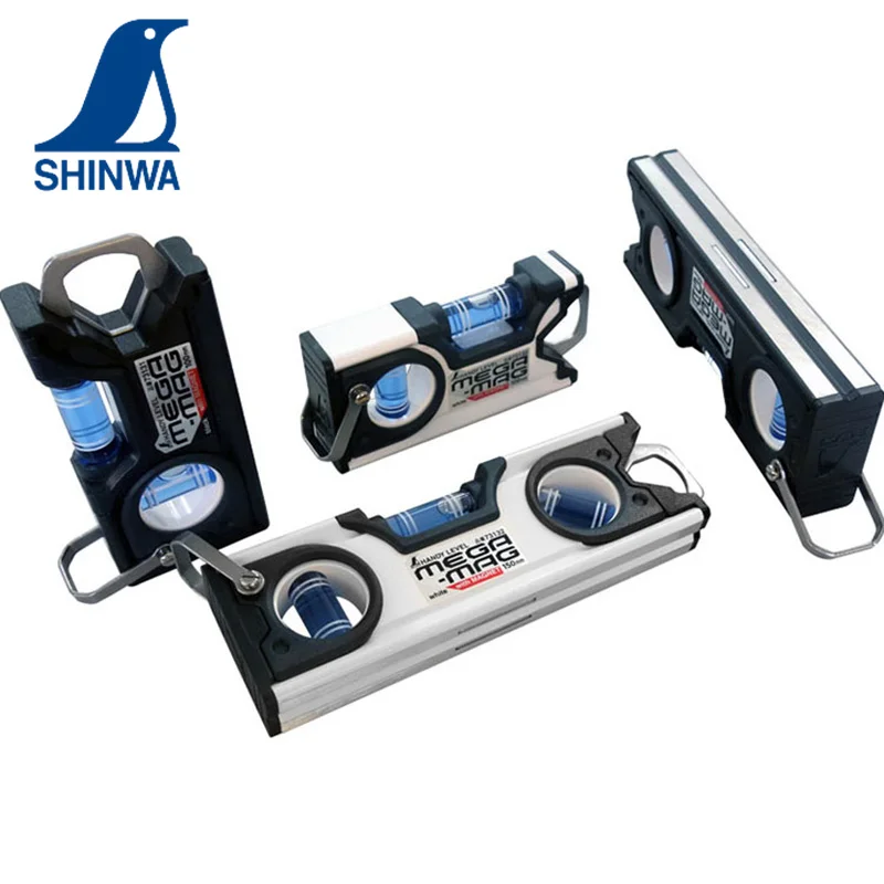 Shinwa-high Precision Nível Portátil Espírito Tubos Horizontal 45 90 ° Hook Régua Nível Bolha 10 cm 15cm 73130