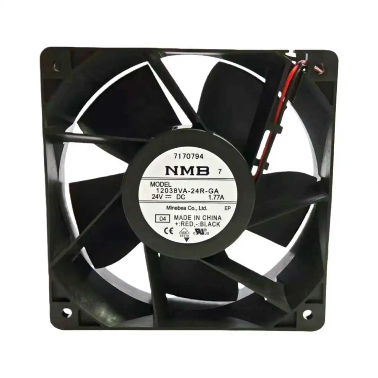 for NMB 12038VA-24R-GA 120x120x38mm DC24V Cooling Fan High Speed Powerful 244CFM Waterproof for VFD Servo Drive