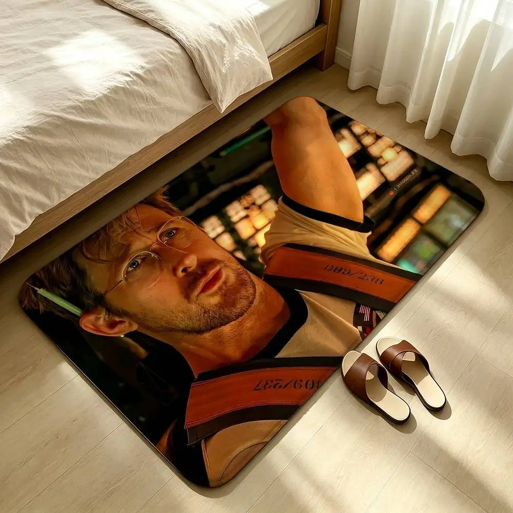 P-Project Hail Mary Ryan Gosling Shower Room Absorbent Small Floor Mat Soft Comfortable Decorative Foot Mat