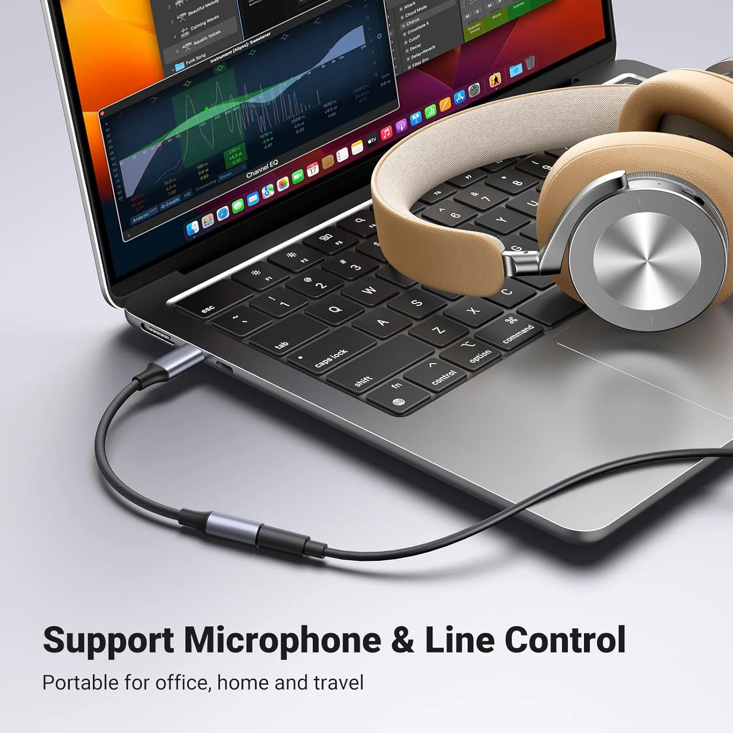 USB C Headphone Adapter Type C Male to 3.5mm Jack Female AUX Audio Cable For iPhone 17 Samsung Galaxy Xiaomi Earphone Converter