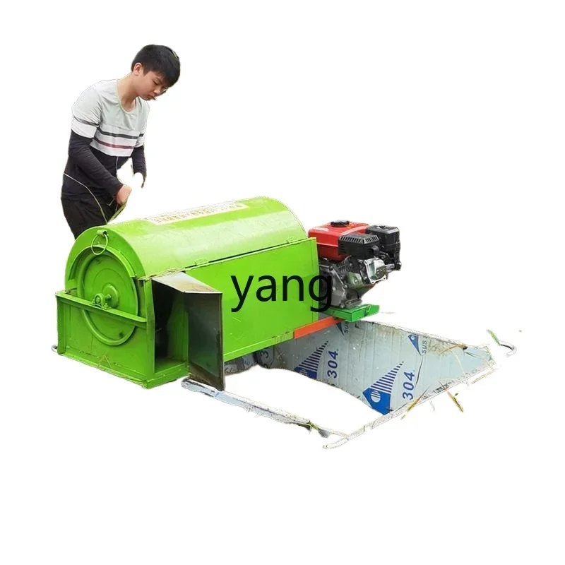 LH threshing machine Household full feeding rice and wheat thresher Agricultural rice thresher Small