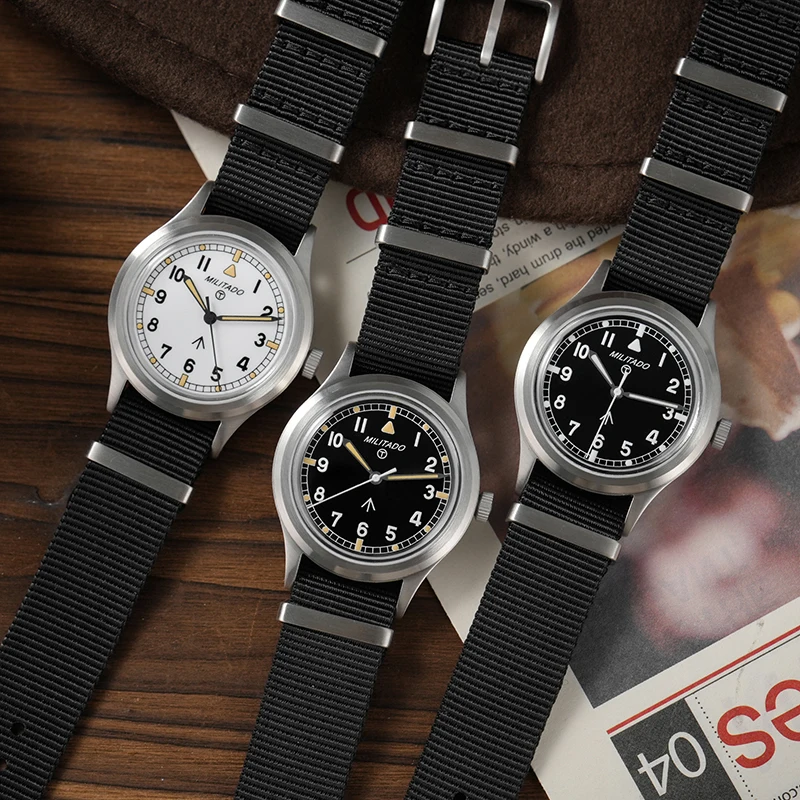 Militado ML22 Limited Edition Quartz Watch Miyota 2035 Movement K1 Glass Vintage Watch BGW9 C3 Luminous 10Bar Men's Watch