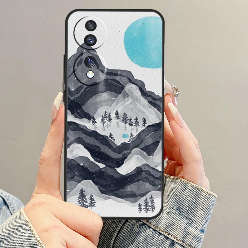 Wild MountainsMoon Lake Case For Huawei P40 Lite P20 P30 Pro P Smart Nova 5T Honor Magic 5 Lite 70 50 X8 X9a Coque