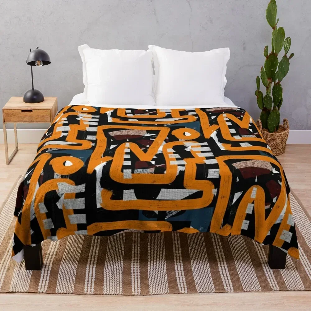 The Man Beside the Tree Throw Blanket Soft Solid Color Blanket for Couch Bed