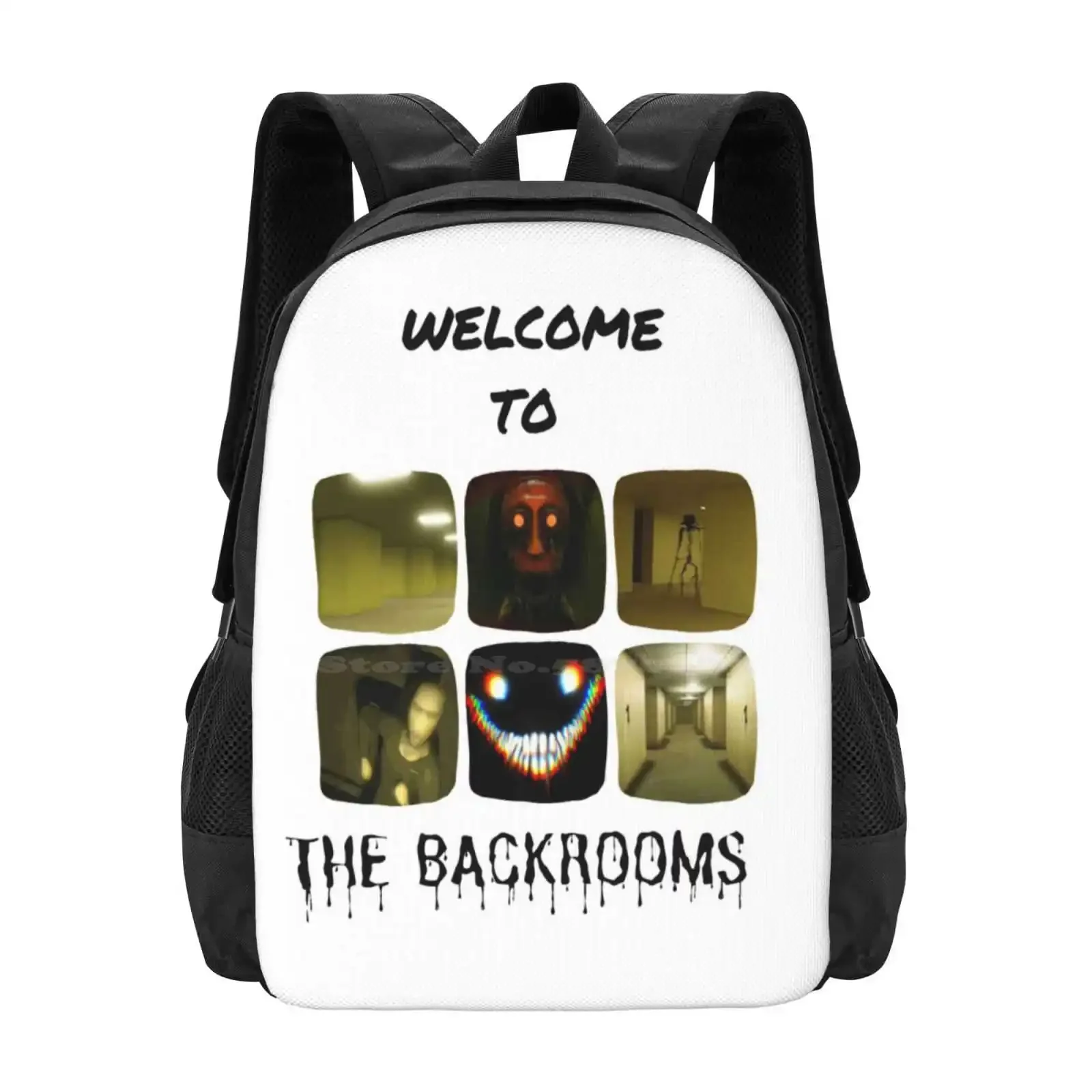 

The Backrooms, горячая распродажа, школьный рюкзак, модные сумки, посещают назад, нарды, улыбающееся сущность, застрявшие в фонах