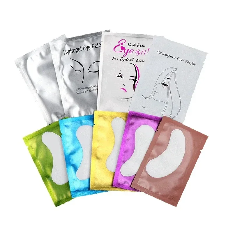 50-100 pares de parches para pestañas debajo de los ojos, almohadilla para los ojos, aislamiento, elimina el parche en el ojo de hidrogel, junta adhesiva, herramientas de maquillaje para extensión de pestañas