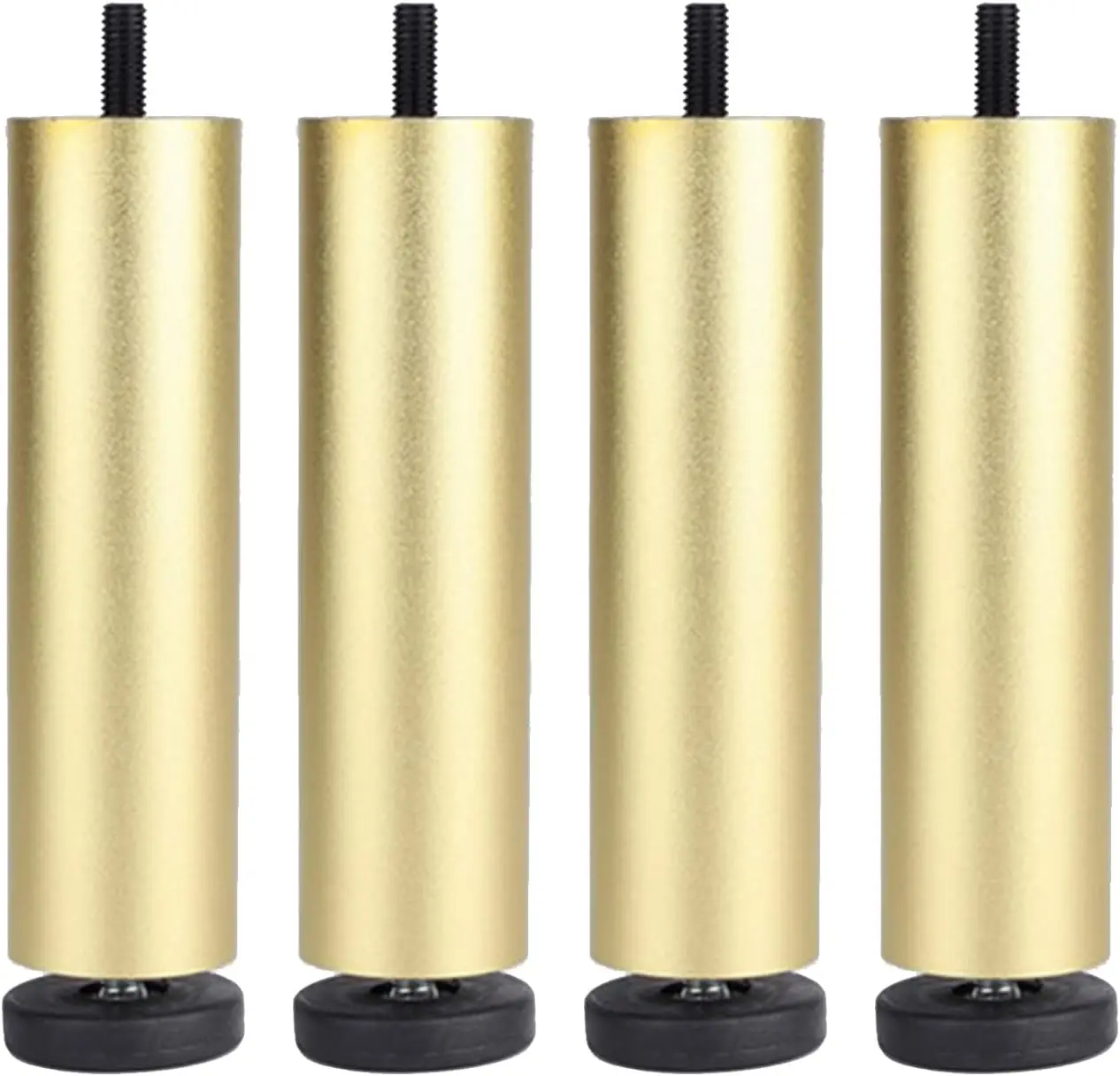 

4 Pcs 7.7 Inch Frosted Surface Support Leg, Aluminum Alloy Adjustable Height Furniture Legs, Replacement Support Column fo