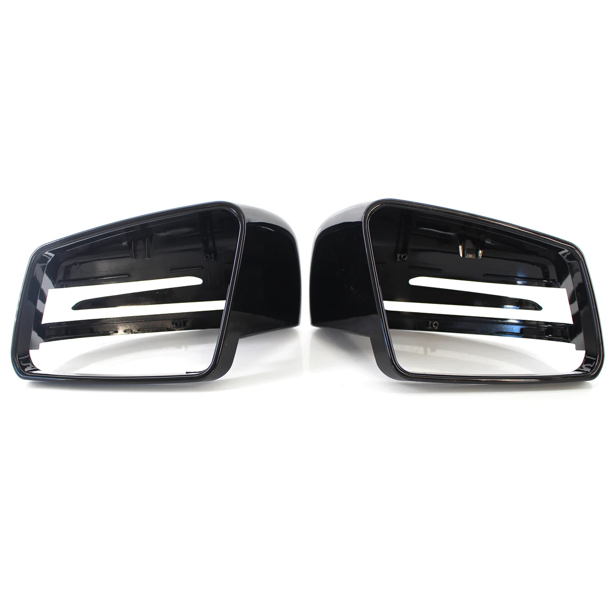 For Mercedes-Benz E W212 W176 W246 CLS C218 GLA X156 Carbon Fiber Gloss Black Rearview Mirror Covers Caps Shell housing