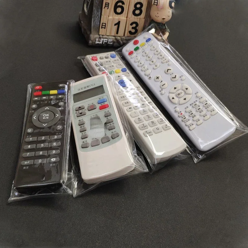 1pc PVC Transparent and Frosted Universal Dustproof Air Conditioner TV Remote Control Waterproof Protective Cover Case