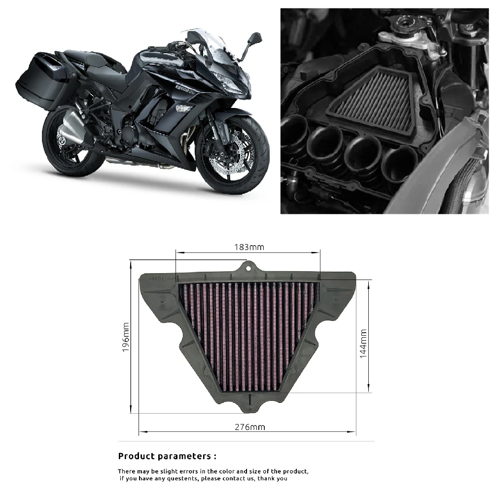 

Fits for Kawasaki Ninja 1000 1000SX Z1000SX Z1000R ABS Motorcycle AirFilter Cleaner Engine Intake Filter Replacement Element