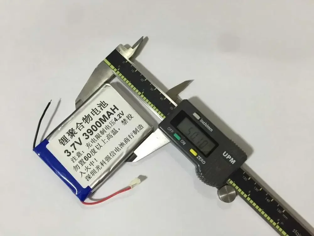 Nova bateria de polímero de lítio 3.7v de capacidade total 905070 3900mah gps walkie talkie/equipamento/mini