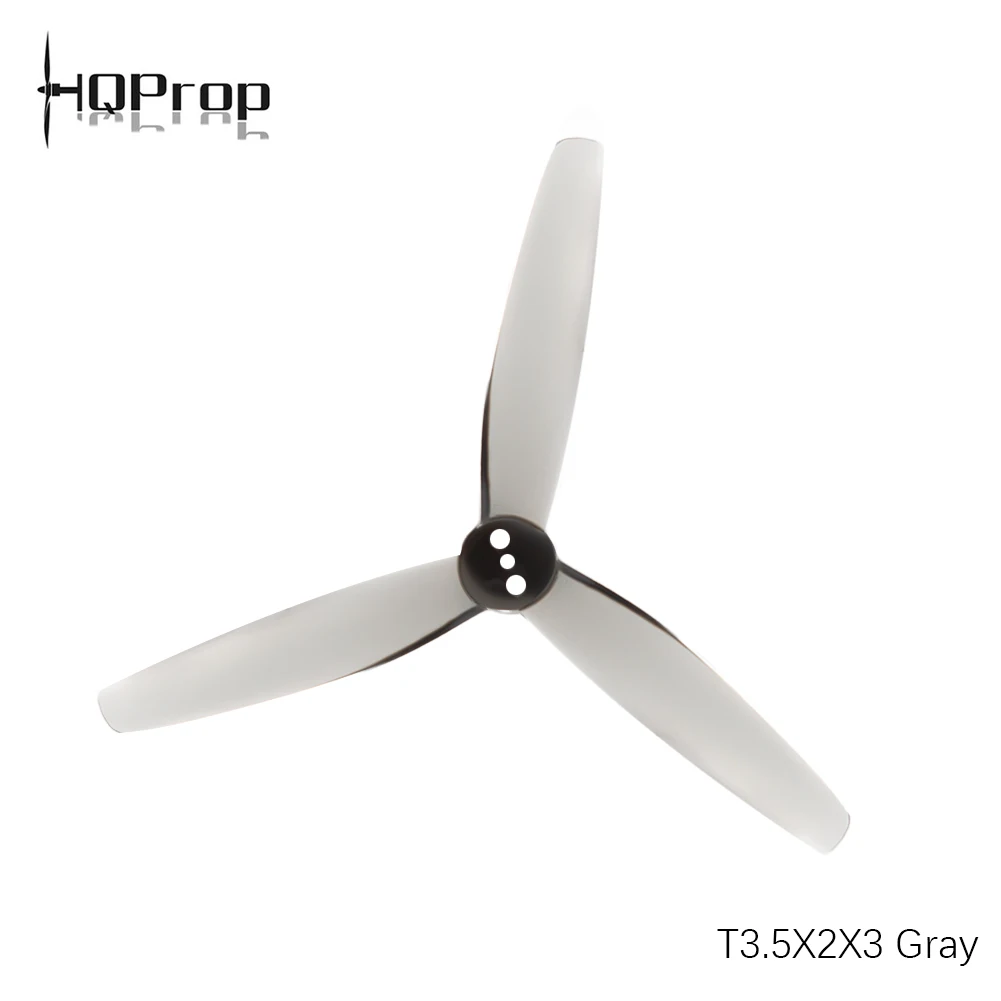 4PCS/20PCS/40PCS HQProp T3.5X2X3 Grey Poly Carbonate 3.5 inch 3 blades Propeller for Brushless Motor FPV Racing RC Drone Parts