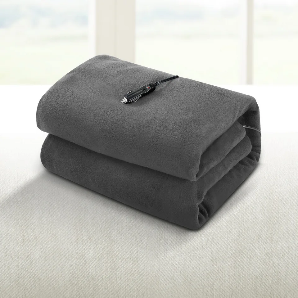 Giselle Electric Car Heated Blanket Grey