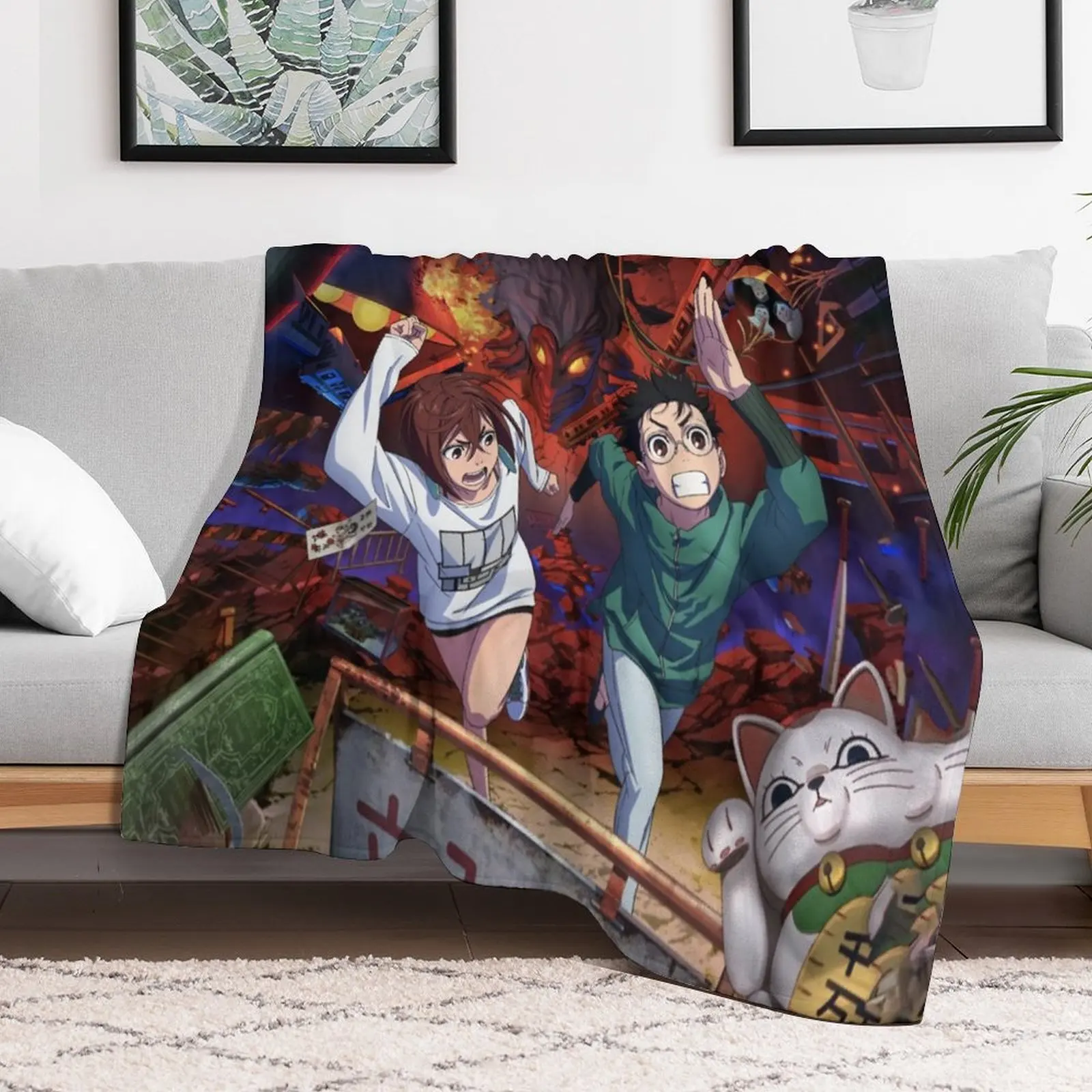 

Dandadan Throw Blanket wednesday Summer Beddings Blankets