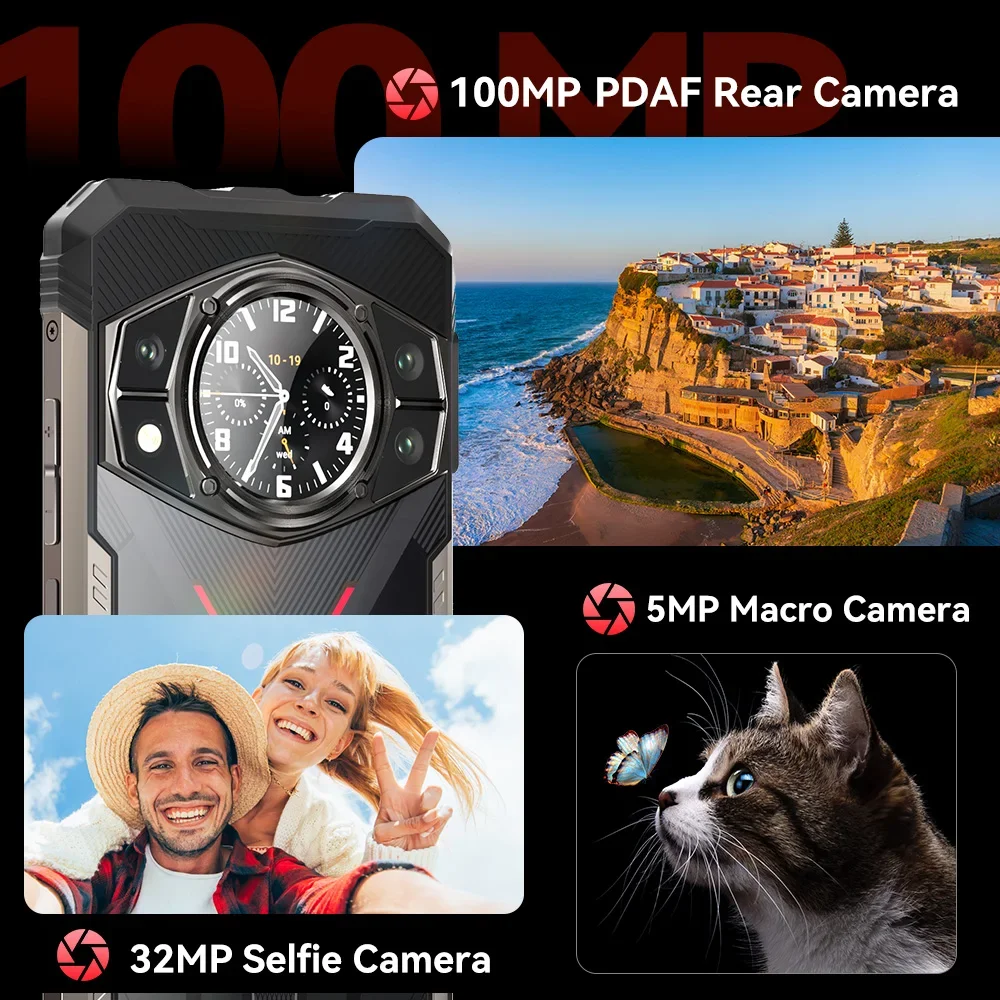 Imagem -05 - Cubot Kingkong ax Android 14 Smartphone Robusto Ultrafino Helio G99 24 gb de Ram 12 Mais 12 256 gb de Rom Tela de 120 hz Câmera de 100 mp Nfc