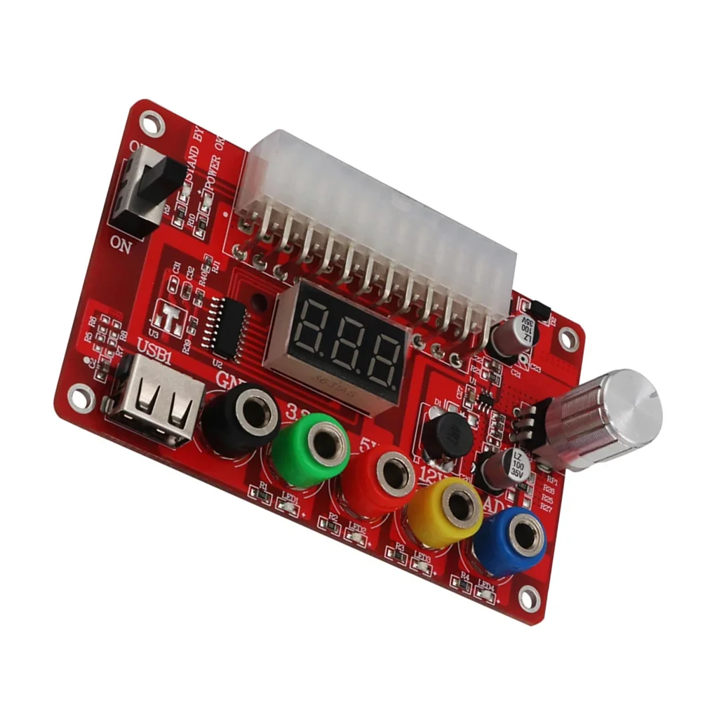 

Power Regulator Board 24Pin Output Terminal ATX Supply Computer Transfer Voltage Accessory Adapter